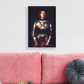 Joan of Arc van John Everett Millais Canvas Afdruk (Insitu (Woonkamer))