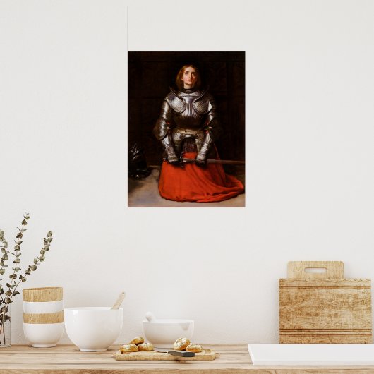 Joan of Arc van John Everett Millais Poster (Keuken)