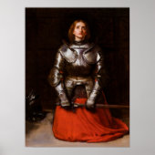Joan of Arc van John Everett Millais Poster (Voorkant)