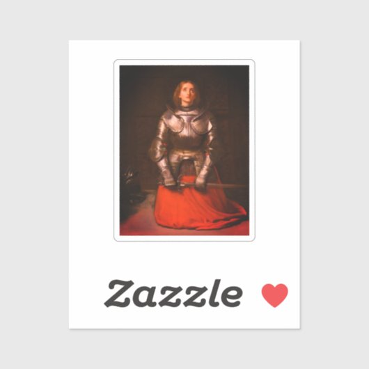 Joan of Arc van John Everett Millais Sticker (Vel)