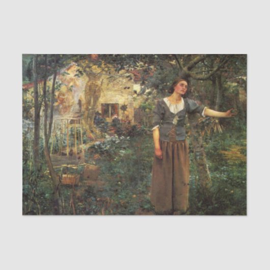 Joan of Arc van Jules Bastien-Lepage Tissuepapier (Voorkant)