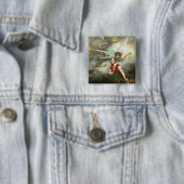 Joan of Arc Vierkante Button 5,1 Cm (In situ)