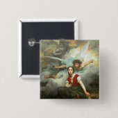 Joan of Arc Vierkante Button 5,1 Cm (Voorkant /achterkant)