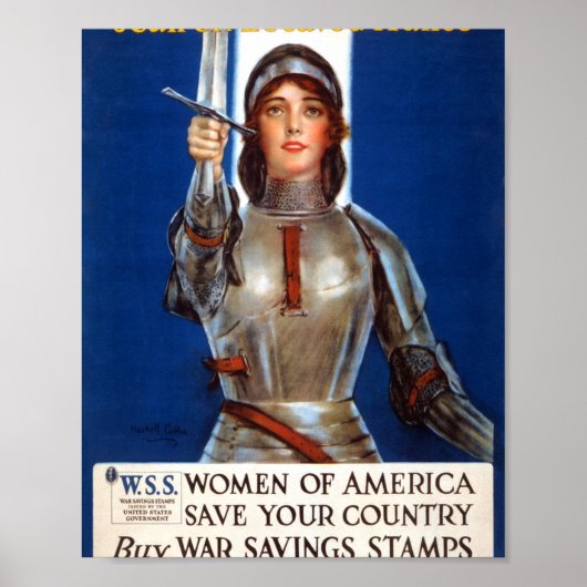 Joan Of Arc War Bonds Drive Poster (Voorkant)