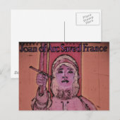 Joan of Arc WWII Buy Bonds Briefkaart (Voorkant / Achterkant)