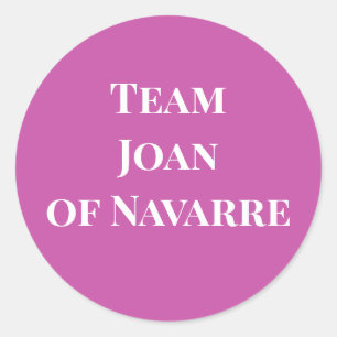 Joan of Navarre Queen of England Ronde Sticker