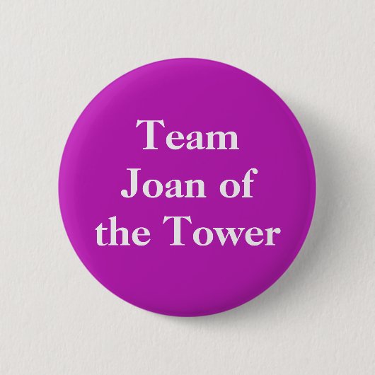 Joan of the Tower, Queen of Scotland Ronde Button 5,7 Cm (Voorkant)