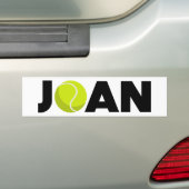Joan Tennis Bumpersticker (Op auto)