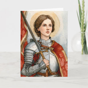 Joan van Arc in harnas Kaart