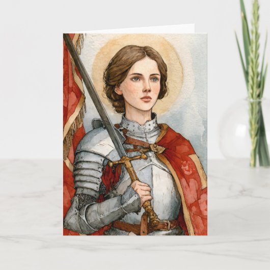 Joan van Arc in harnas Kaart (Voorkant)