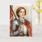 Joan van Arc in harnas Kaart (Gele Bloem)