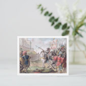 Joan van Boog (1412-31) geeft opdracht tot de Briefkaart (Staand voorkant)