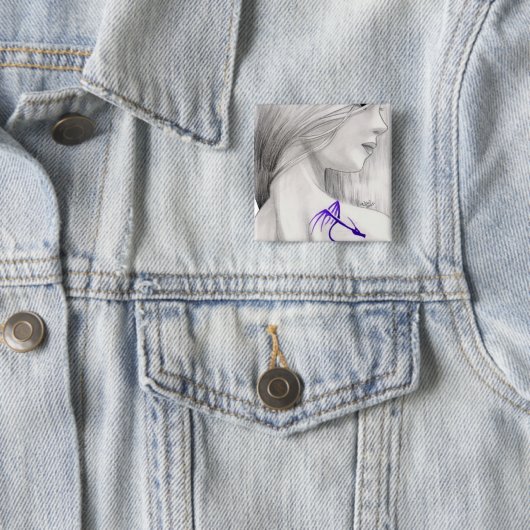 Joan Vierkante Button 5,1 Cm (In situ)