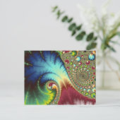 Joanie 50 Fractal Art Briefkaart (Staand voorkant)
