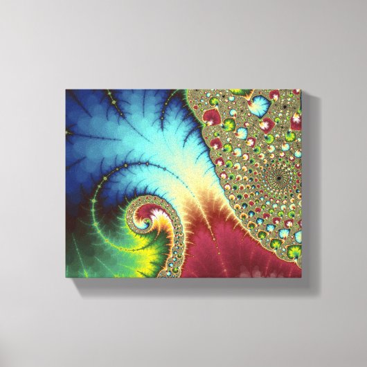 Joanie 50 Fractal Art Canvas Afdruk (Voorkant)