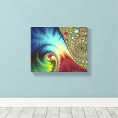 Joanie 50 Fractal Art Canvas Afdruk (Insitu (Houten vloer))