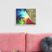 Joanie 50 Fractal Art Canvas Afdruk (Insitu (Woonkamer))