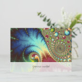 Joanie 50 Fractal Art Kaart (Staand voorkant)