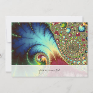 Joanie 50 Fractal Art Kaart