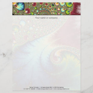 Joanie 50 Fractal Art Persoonlijk Briefhoofd
