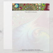 Joanie 50 Fractal Art Persoonlijk Briefhoofd (Voorkant / Achterkant)
