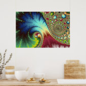 Joanie 50 Fractal Art Poster (Keuken)