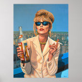 Joanna Lumley als Patsy Stone schilderij Poster (Voorkant)
