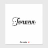 Joanna Naam - Handgeschreven kalligrafie Sticker (Vel)