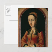 Joanna of Juana "The Mad" van Castilië Briefkaart (Voorkant / Achterkant)
