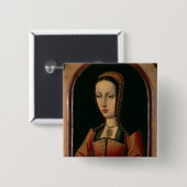 Joanna of Juana "The Mad" van Castilië Vierkante Button 5,1 Cm (Voorkant /achterkant)
