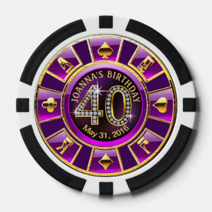 Joanna's Las Vegas 40th Birthday Casino   PAARSE Poker Chips