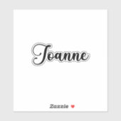 Joanne Naam - Handgeschreven kalligrafie Sticker (Vel)