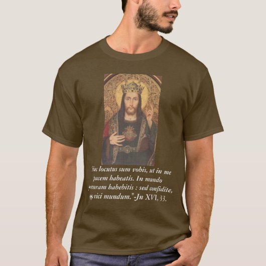 Joannes XVI:33 (John 16:33) T-shirt (Voorkant)