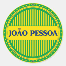 João Pessoa Stadsfeest – Braziliaanse identiteit Ronde Sticker