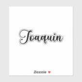 Joaquin Naam - Handgeschreven kalligrafie Sticker (Vel)