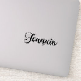 Joaquin Naam - Handgeschreven kalligrafie Sticker