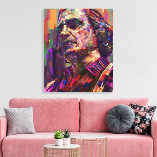 Joaquin phoenix canvas afdruk (Insitu (Woonkamer))