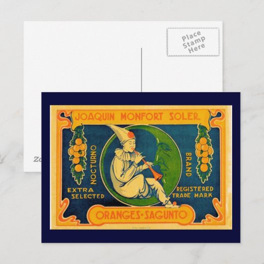 Joaquin Sinaasappels Briefkaart (Voorkant / Achterkant)