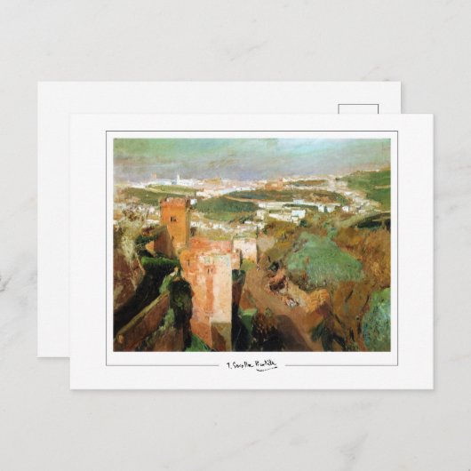 Joaquín Sorolla #254 - Kunstmatig Briefkaart (Voorkant / Achterkant)