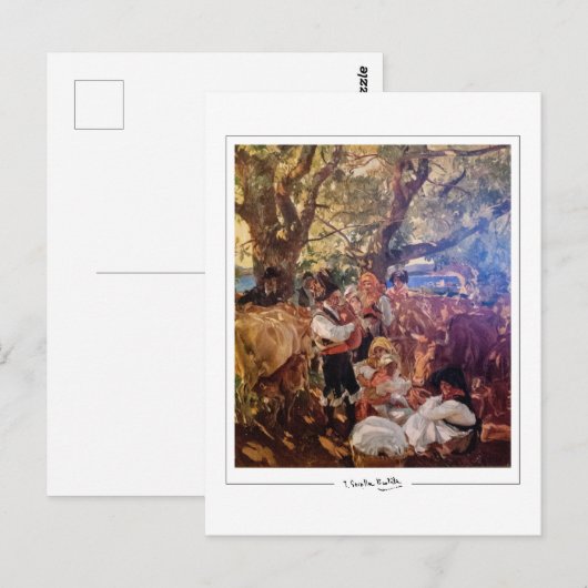 Joaquín Sorolla #79 - Fijne Kunst Briefkaart (Voorkant / Achterkant)