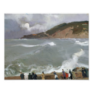 Joaquin Sorolla - Breakwater, San Sebastian Foto Afdruk