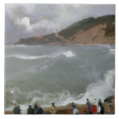 Joaquin Sorolla - Breakwater, San Sebastian Tegeltje (Voorkant)