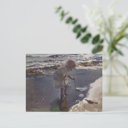 Joaquin Sorolla - Buscando Mariscos Briefkaart (Staand voorkant)