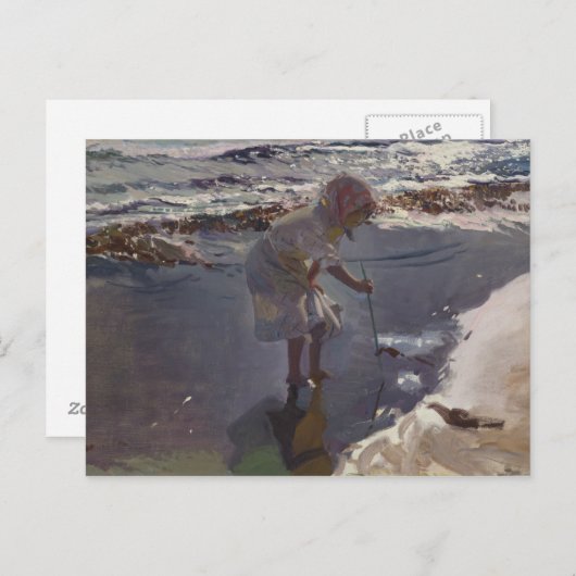 Joaquin Sorolla - Buscando Mariscos Briefkaart (Voorkant / Achterkant)