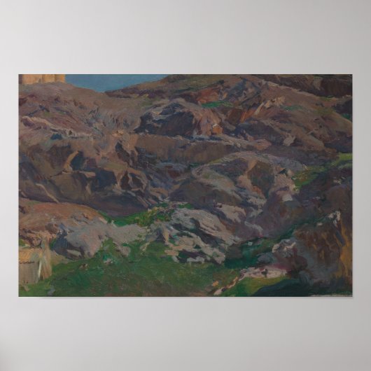 Joaquin Sorolla - Castle of San Servando, Toledo Poster (Voorkant)