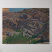 Joaquin Sorolla - Castle of San Servando, Toledo Poster (Voorkant)