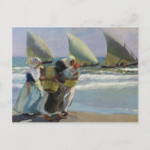 Joaquin Sorolla - De drie kwartels Briefkaart (Voorkant)