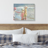 Joaquin Sorolla - De drie zussen Canvas Afdruk (Insitu (Slaapkamer))