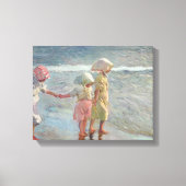 Joaquin Sorolla - De drie zussen Canvas Afdruk (Voorkant)