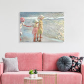 Joaquin Sorolla - De drie zussen Canvas Afdruk (Insitu (Woonkamer))